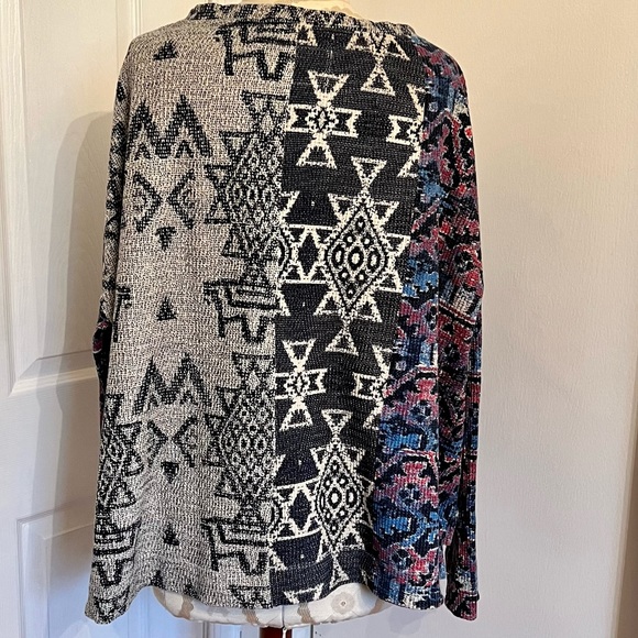 Anthropologie Pilcro Moira Thermal Pullover Aztec - M - Picture 14 of 16